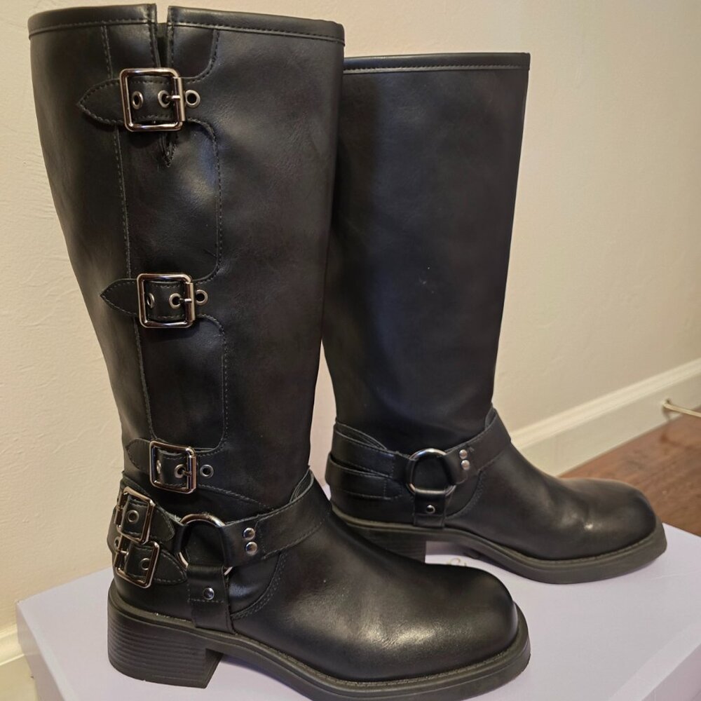 Madden Girl Clara Women's Tall Buckle Boots (size 8)